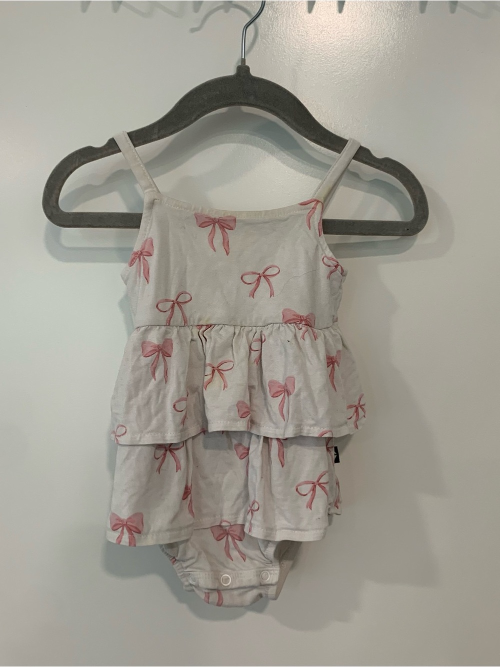 Kyte Baby Bow Ruffle Romper Size 3-6M - Picture 1 of 6